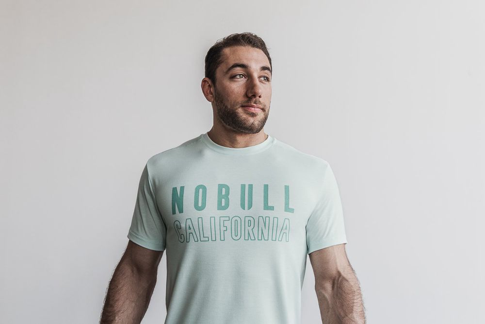 T-Shirts NOBULL Homme Turquoise - NOBULL (California),France (4370-GWPLF)